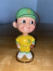 Vintage Oakland A's Wackelkopf Goldfuß Top Zustand - Bild 1 von 6
