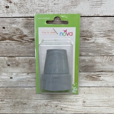 Puntas de caña Nova modelo #10020 para eje de 5/8", GRIS 1 cuenta NUEVO Foto 1 de 4