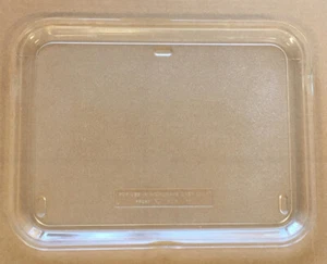 Vintage gebrauchte Mikrowelle Glasplatte/Tablett 12 5/8" x 10 1/4" - Bild 1 von 1
