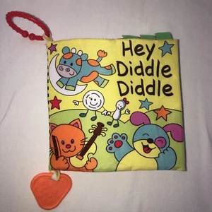 Playtex Baby’s First  Cloth Crinkle Textured Book Hey Diddle Diddle Toy Ages 0+ - Picture 1 of 7
