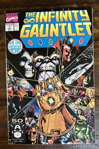 Infinity Gauntlet # 1 Cover A High Grade Marvel 1991 George Perez Classic Cover - Picture 1 of 3