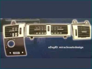 3 PCS OF LHD CHROME A/C AIR VENT FRAMES FOR 1995-2002 MERCEDES BENZ W210 E-CLASS - Bild 1 von 6