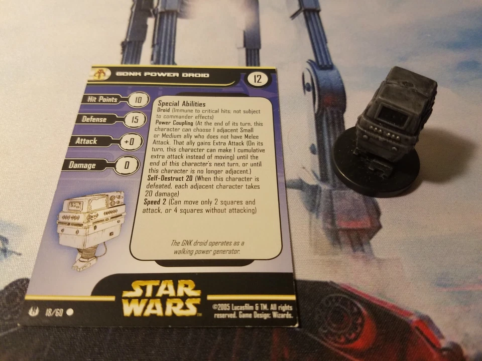 Star Wars Miniatures Universe 18 Gonk Power Droid - Image 1 of 1