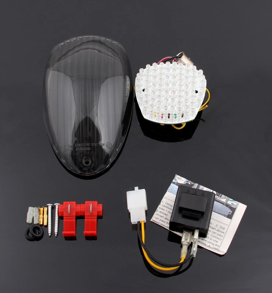 Taillight integrated Turn Signals Fits Kawasaki Meanstreak Classic/LT/Custom A - Изображение 1 из 4