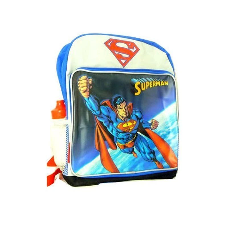 Backpack 14.5" & Water Bottle Multi-Compartment SUPERMAN Space Grey NWT - Image 1 of 1