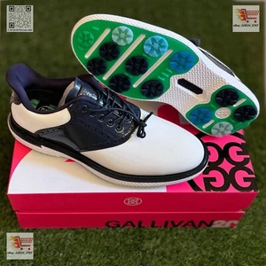 G/Fore G4 Gallivan2r TPU Golf Shoe Sneaker ⛳️ US 11 ⛳️ White Navy Blue Saddle - Picture 1 of 10