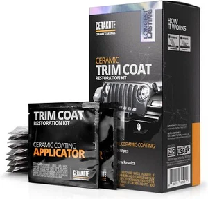 CERAKOTE Ceramic Trim Coat Kit - Quick Plastic Trim Restorer - Guaranteed Restor - Picture 1 of 8