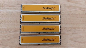 Rare Crucial Ballistix 8Gb (4x2GB DDR2 800MHz PC2-6400 BL25664AA80A) RAM Memory - Picture 1 of 4