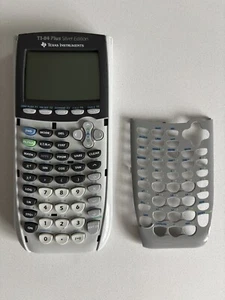 TI 89 Plus Silver Edition with Blue Cover - Tested Works - Picture 1 of 17