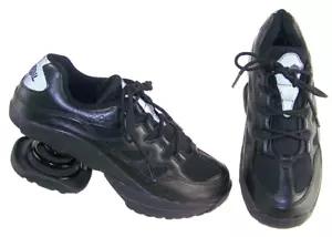 Z-Coil Freedom Classic Men's Size US 10 Black Leather Shoes Pain Relief Walking - Picture 1 of 14