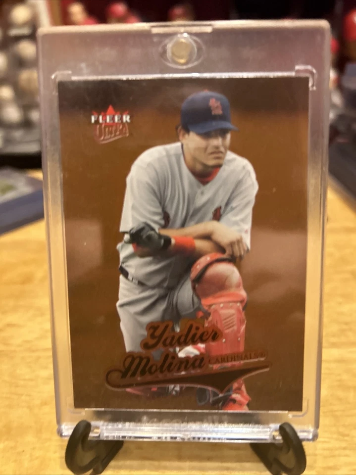 Yadier Molina 2004 Fleer Ultra Prospect RC Rookie #375 Cardinals Foto 1 de 2
