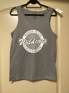 Weber State University Wildcats Tank Top Women’s NWT Gray MV Sport Small - Picture 1 of 3
