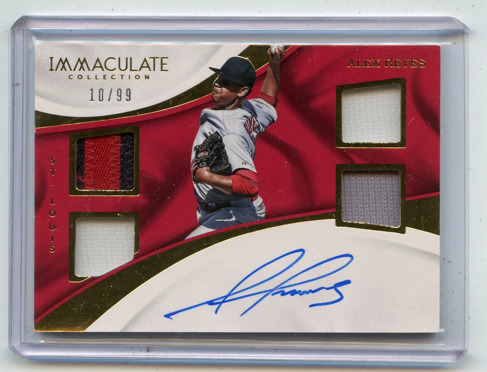 2017 IMMACULATE COLLECTION #QAM-AR ALEX REYES AUTOGRAPH PATCH RC 10/99 CARDINALS - Image 1 of 1