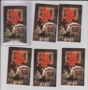 St Louis Cardinals--Molina--Wainwright--2022 Pocket Schedule--Dobbs Tire - Picture 1 of 1