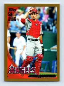 2010 Topps Gold Jeff Mathis 1620/2010 Los Angeles Angels #504 - Picture 1 of 2