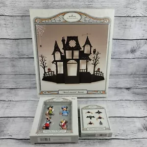 Hallmark Howl-oween Casa Adorno Soporte, Murciélagos Arañas Espeluznantes, Adornos Disney - Imagen 1 de 5