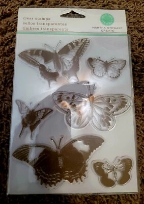 Martha Stewart Create Clear Butterfly Stamps In Assorted Sizes - Image 1 of 2
