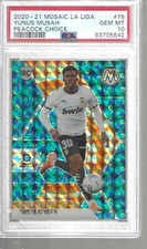 2020-21 MOSAIC LA LIGA #75 YUNUS MUSAH PEACOCK CHOICE ROOKIE PSA 10