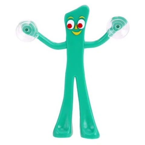 * GUMBY AND FRIENDS GUMBY SUCTION CUP NJ CROCE BENDABLE FIGURE * Cover