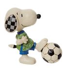 Peanuts by Jim Shore Snoopy Soccer Mini Figurine 3.25" Tall Enesco 6011958 Ball