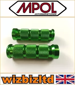 Clavijas de repuesto de aluminio verdes de 12 mm para motocicletas universales FOOT12GN - Imagen 1 de 10