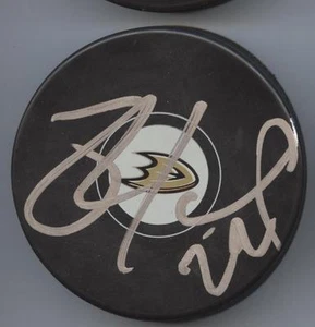 SHAWN HORCOFF SIGNED ANAHEIM DUCKS HOCKEY PUCK w/ COA - Picture 1 of 1