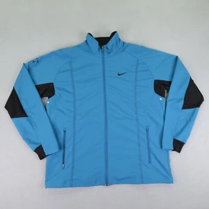Nike Jacket Mens XL Blue Roger Federer RF Tennis Track Coat Smash Athletic Zip ^ - Picture 1 of 14