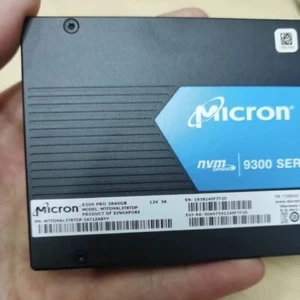 3.84TB SSD MICRON 9300 PRO U2 3840GB MTFDHAL3T8TDP-1AT1ZABYY NVME FW:11300DG0 - Picture 1 of 6