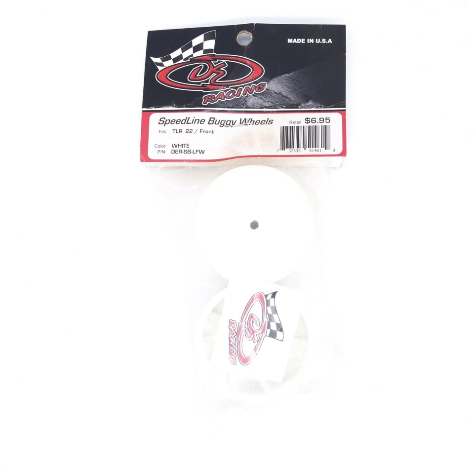 DERacing Speedline Buggy Räder/Felgen Losi 22 1:10 Vorne Weiß (2) der-Sb-Lfw - Bild 1 von 1