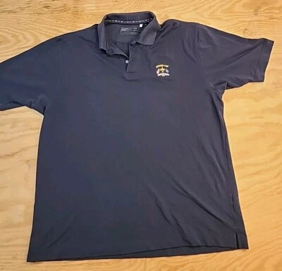 Ryder Cup Valhalla Logo Blue Knit Cotton Golf Polo Shirt Mens XL Cutter & Buck - Image 1 of 4