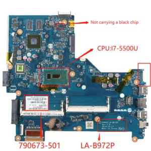790673-501 LA-B972P For HP Pavillion 15-R 250 G3 I7-5500U CPU Laptop Mainboard - Picture 1 of 11