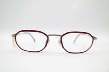 Vintage Jaguar 3313-893 Kupfer Weinrot Silber Oval Brille Brillengestell NOS