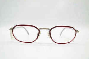 Vintage Jaguar 3313-893 Kupfer Weinrot Silber Oval Brille Brillengestell NOS - Picture 1 of 6