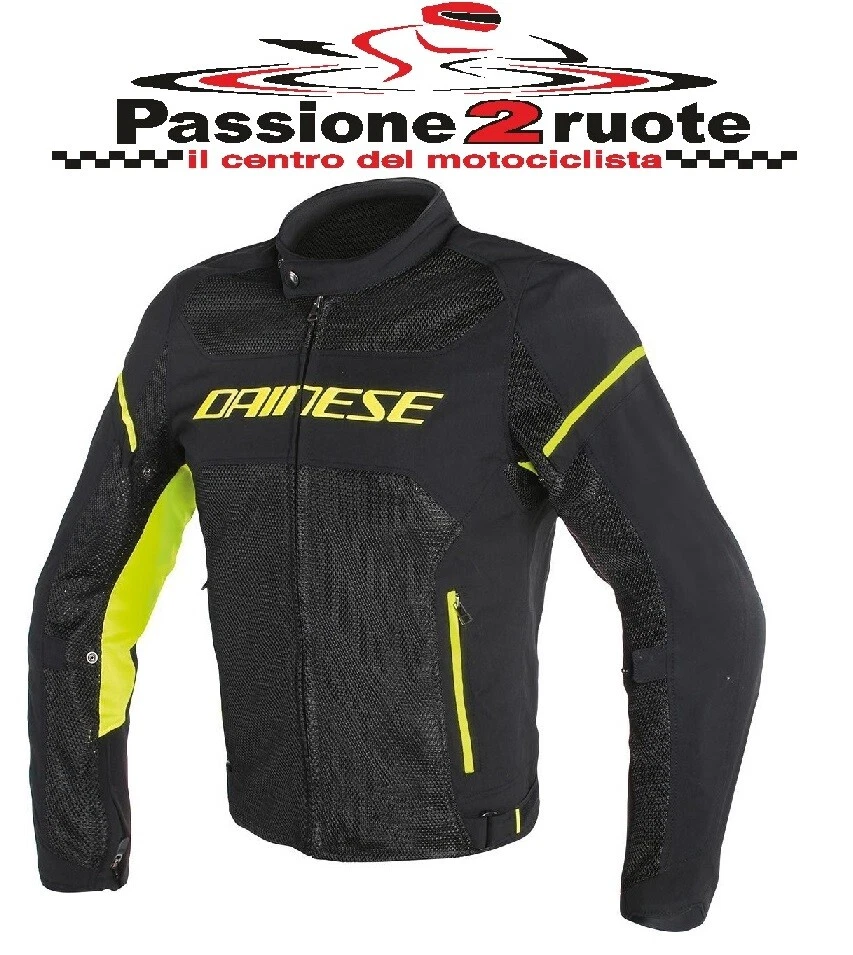 Motorcycle Jacket Scooter Dainese Air Frame D1 Tex Black Yellow Perforated Stat - Image 1 of 1
