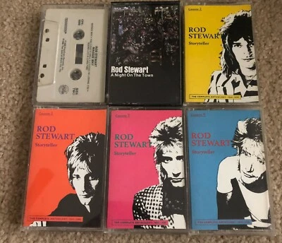 Rod Stewart, Storyteller, Maggie May, Night on the Town - 6 Cassette Lot - Image 1 of 3