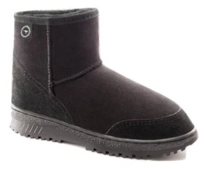 ~U G G AUSTRALIA 'BONDI MINI' SHEEPSKIN BOOTS~BLACK~WOMENS SIZE 10~BRAND NEW WIT - Picture 1 of 2