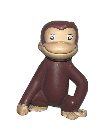 Curious George Figure Cake Topper Decoration Toy Monkey PBS Universal Studios Cover