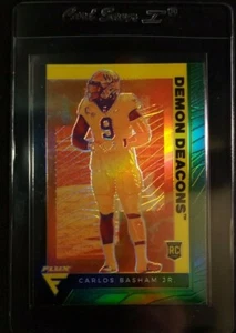 CARLOS BASHAM JR #231 2021 Chronicles Flux ORANGE PARALLEL BUFFALO BILLS MINT - Picture 1 of 2