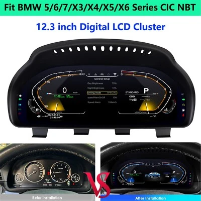 12.3" For BMW F01 F02 06 F10 F11 F25 F26 X3 X5 X6 Instrument Cluster Speedometer — 第 1/4 张图片