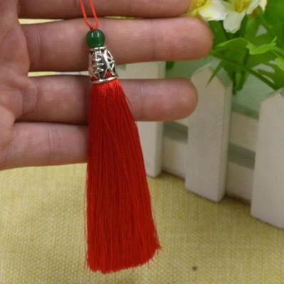 Llavero 10 cm Colgantes Chian Seda Hielo Borla Borla Artesanal Fabricación de Joyas Hágalo Usted Mismo Foto 1 de 4