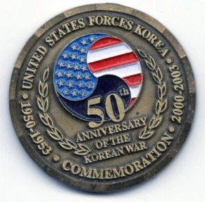 United States Forces Korea 50th Anniversary Challenge Coin 1,5 inch - Bild 1 von 4