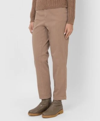 MARINA RINALDI, Pantalones Elásticos en Beige, Talla Grande 27 MR, 18W US, 48 DE, 56 IT Foto 1 de 4