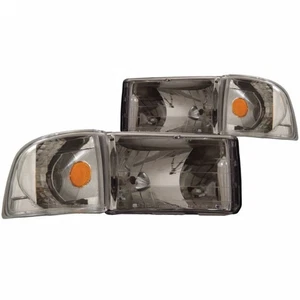 ANZO For Dodge Ram 1500/2500/3500 1994-2002 Crystal Headlights Chrome - Picture 1 of 4