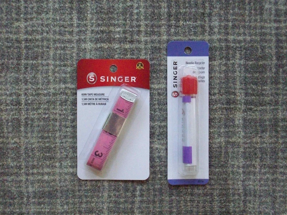 Singer tape measure and Needle Recycler, new, unopened - Image 1 of 1