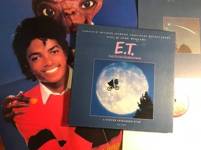 Michael Jackson E.T. 1982 Vinyl LP Record Box Set w/Book & POSTER mca70000 rare! - Image 1 of 4