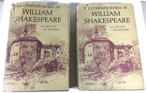 The Complete Works of William Shakespeare ~Two Volume Set ~ Nelson Doubleday - Foto 1 di 12