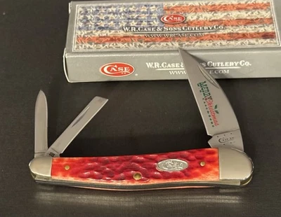 🔥 Navaja de bolsillo Case XX 6355WH 2015 Red Bone Seahorse Whittler Feliz Navidad Foto 1 de 4