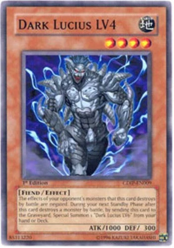 Dark Lucius LV4 - CDIP-EN009 - Common - 1st Edition Moderately Played Cyberdark  - Image 1 of 1