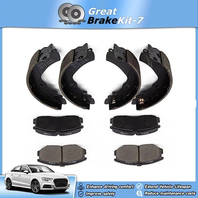 Pastillas de freno y zapatas de batería delanteras y traseras originales de cerámica para Dodge Colt 1993 1994 1,5 L Foto 1 de 4