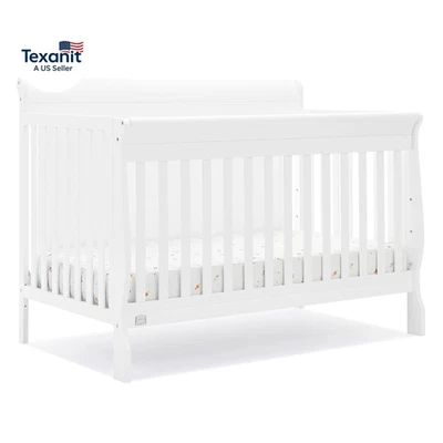 Cuna convertible Simmons Kids Carter 6 en 1 - Greenguard Gold Certified, blanca  Foto 1 de 4